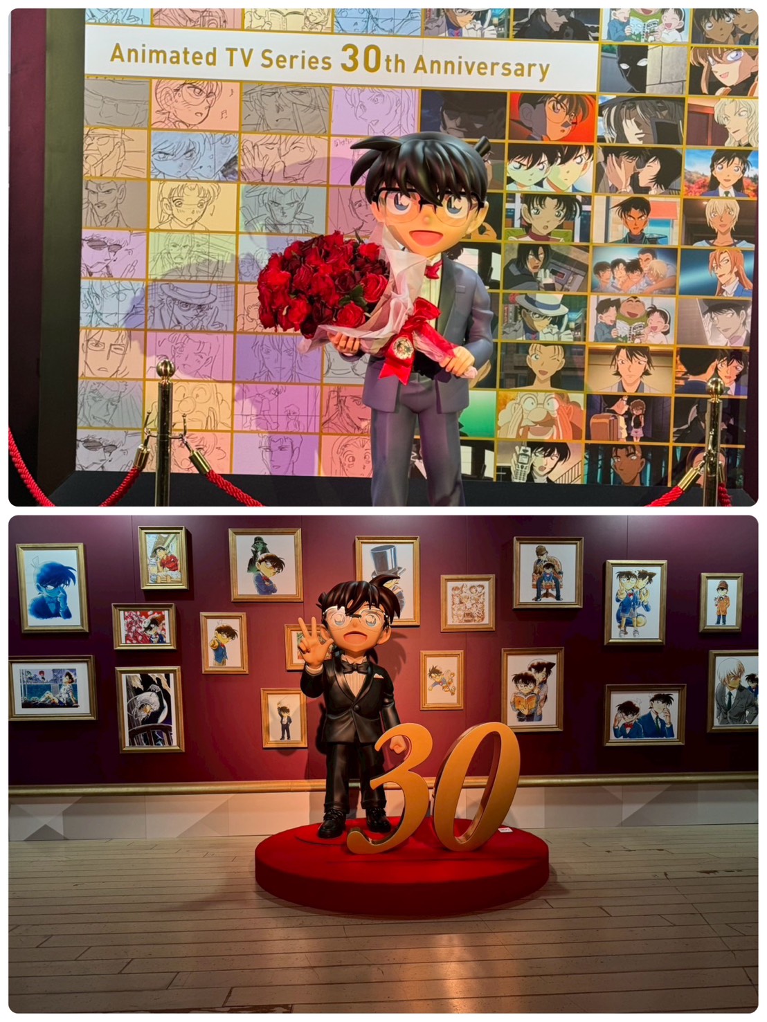名探偵コナン展 TVアニメ30周年記念展の会場の様子