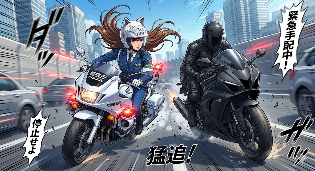 名探偵コナン ハイウェイの堕天使 萩原千速 バイクシーン